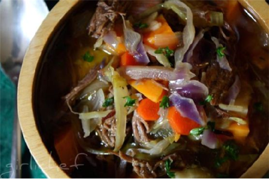 Wintery Vegetable Beef Soup