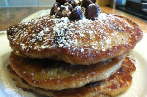 Chocolate Chip Pancakes-gluten free, nut free, vegan