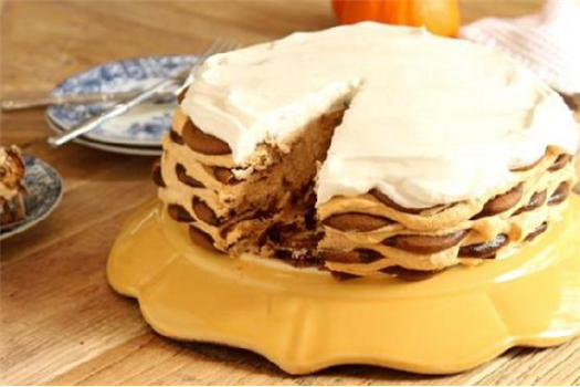 Ginger Snap Pumpkin Icebox Cake