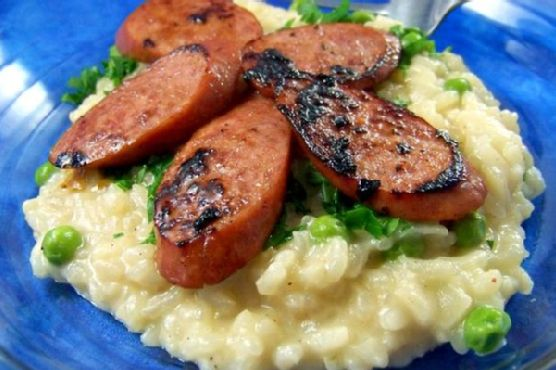 Creamy Risotto With Smoked Turkey Sausage