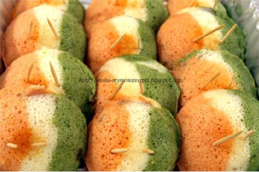 Tricolor Fried Rava Idli