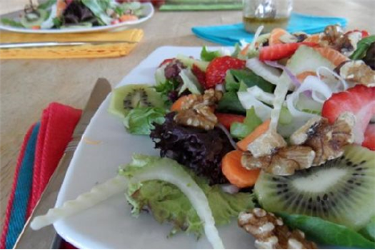 Spring Salad with Walnut Vinaigrette