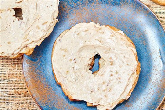 Cinnamon Swirl Bagels w/ Honey Walnut Cream Cheese