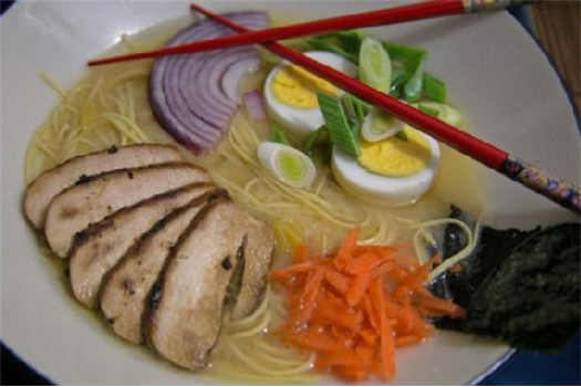 Chicken and Miso Ramen Noodle Soup