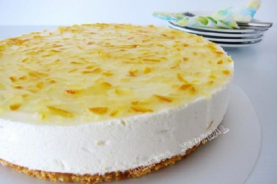 Korean Honey Citron Tea Cheesecake