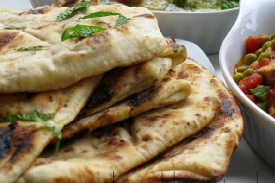 Mint, Fennel and Garlic Naan