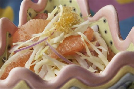 Pink Grapefruit Slaw