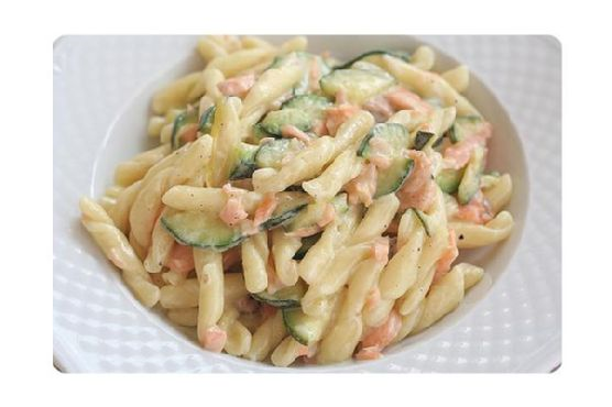 Lemon Pasta With Salmon