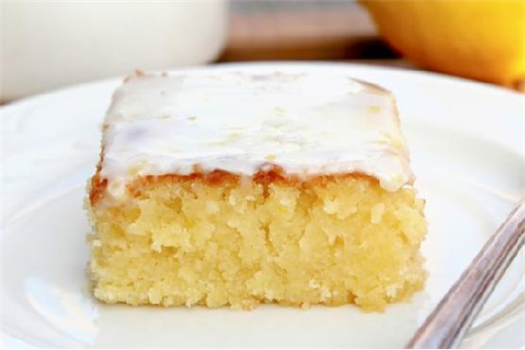 Lemon Blondies with Lemon Glaze