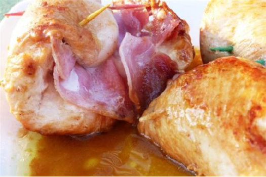 Involtini Di Pollo - Ham and Cheese Stuffed Chicken Rolls