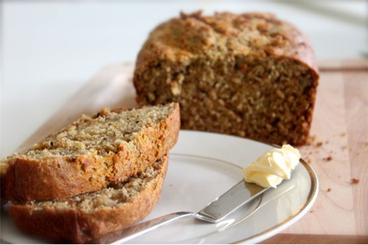 Whole Wheat Banana Bread with Walnuts