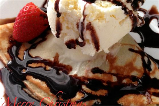 Nutella Crepes and Ice Cream