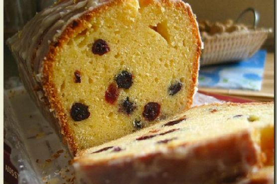 German Lemon Cake With Cranberry Aka Cranberry Zitronenkuchen