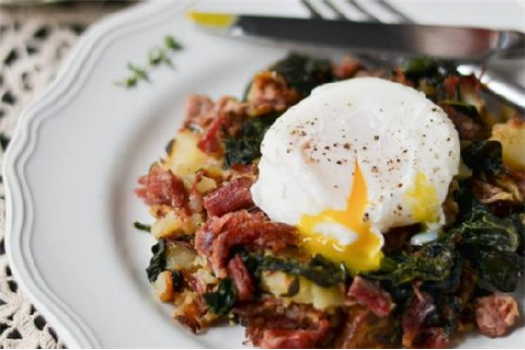 Corned Beef Hash with Kale