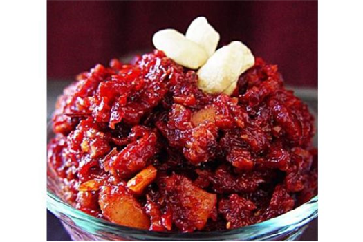 Beetroot & Oats Halwa Pudding