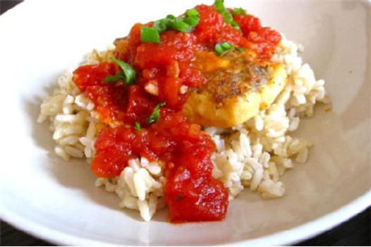 Pork-Stuffed Tofu With Tomato Sauce