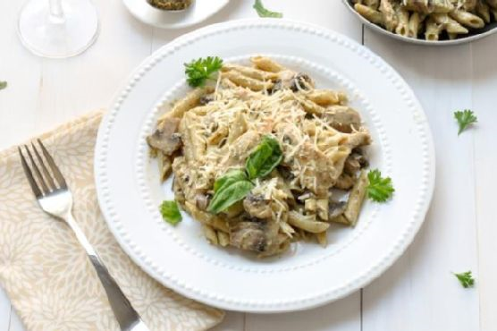 Penne Pasta With Chicken And Mushrooms