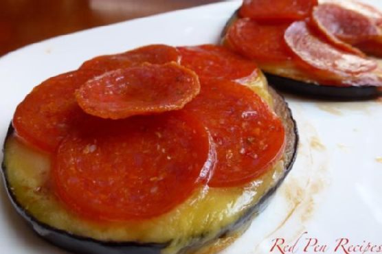 Mini eggplant pizza